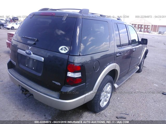 1FMEU64897UA71497 - 2007 FORD EXPLORER EDDIE BAUER Dark Brown photo 4