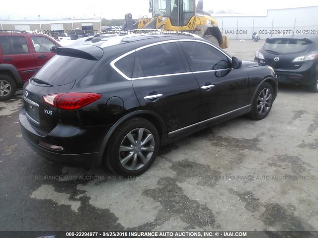 JNKAJ09F38M353084 - 2008 INFINITI EX35 JOURNEY BLACK photo 4