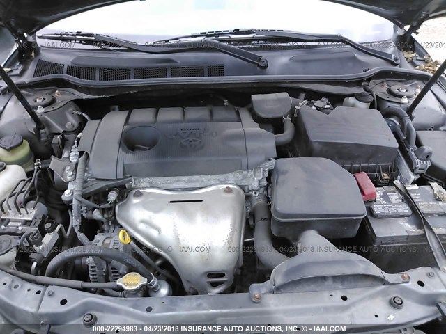 4T4BF3EK6BR117694 - 2011 TOYOTA CAMRY SE/LE/XLE GRAY photo 10