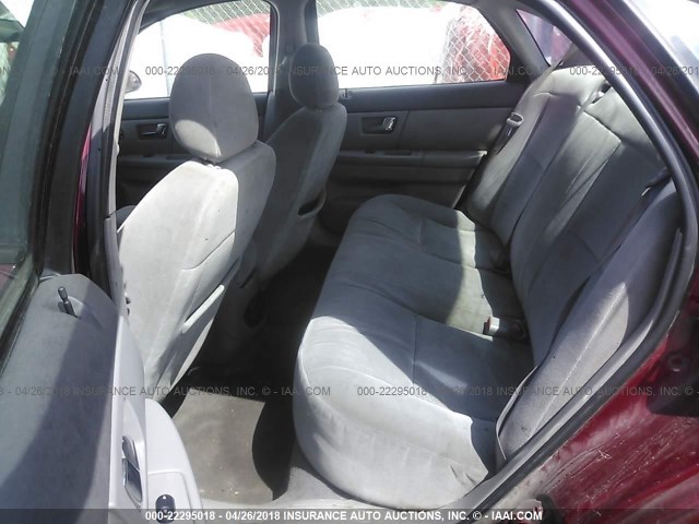 1FAFP52223A188297 - 2003 FORD TAURUS LX MAROON photo 8