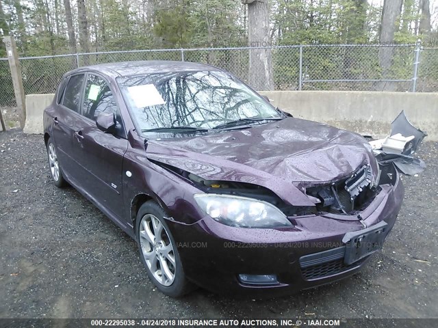 JM1BK343871679559 - 2007 MAZDA 3 HATCHBACK PURPLE photo 1