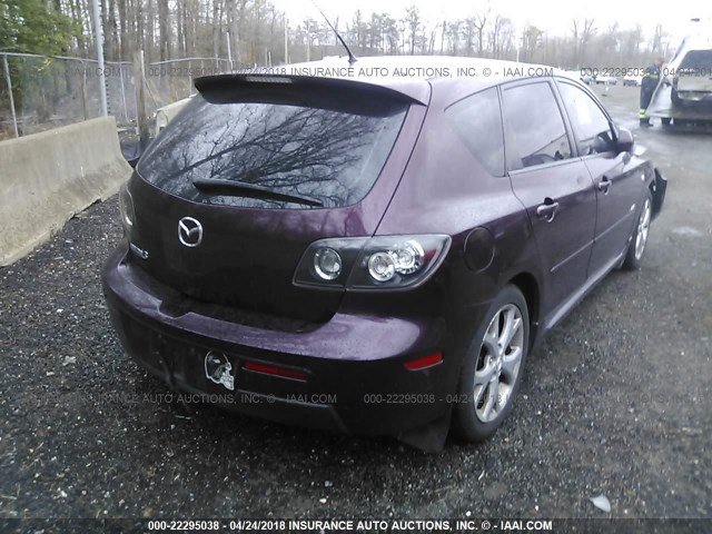 JM1BK343871679559 - 2007 MAZDA 3 HATCHBACK PURPLE photo 4