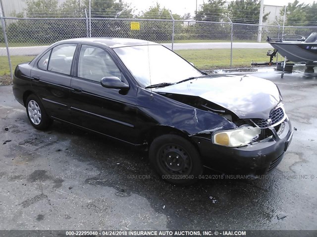 3N1CB51D41L447671 - 2001 NISSAN SENTRA XE/GXE BLACK photo 1