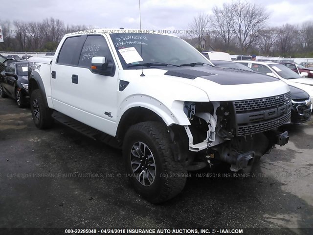 1FTFW1R66CFC73774 - 2012 FORD F150 SVT RAPTOR WHITE photo 1