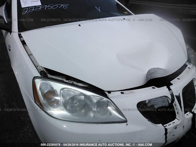1G2ZH361874211102 - 2007 PONTIAC G6 GT WHITE photo 6