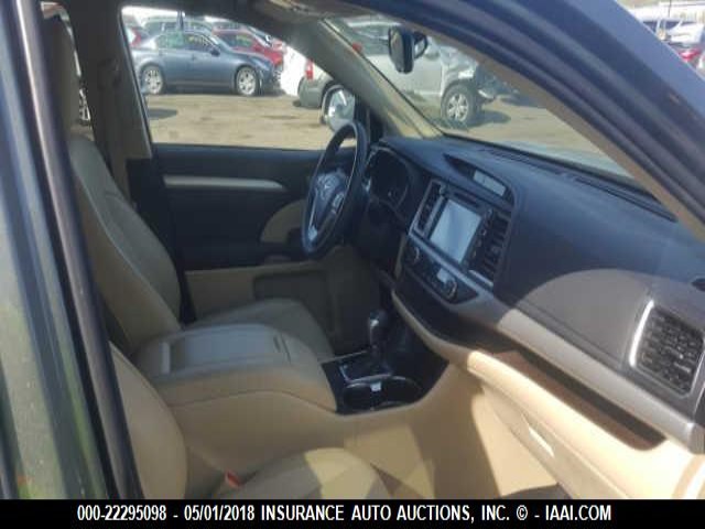5TDJKRFH9GS255088 - 2016 TOYOTA HIGHLANDER XLE მწვანე ფოტო 5