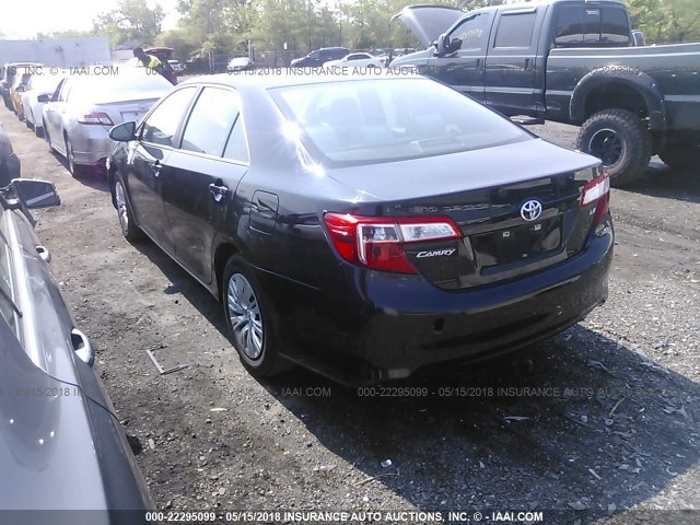 4T1BF1FK1DU208436 - 2013 TOYOTA CAMRY L/SE/LE/XLE 黑色 照片 3