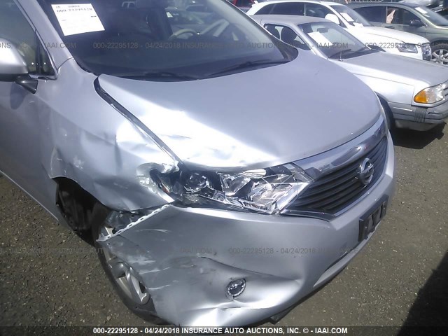 JN8AE2KP1F9128865 - 2015 NISSAN QUEST S/SV/SL/PLATINUM SILVER photo 6