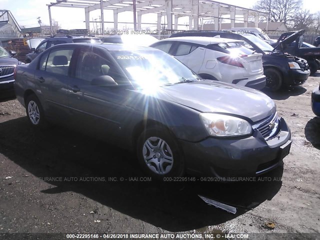 1G1ZS58F17F111972 - 2007 CHEVROLET MALIBU LS GRAY photo 1