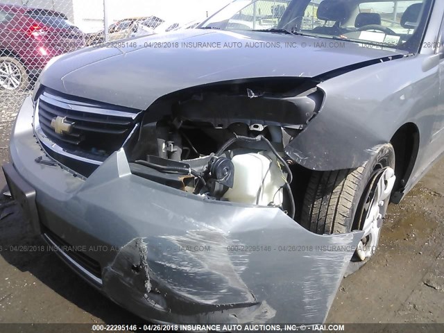 1G1ZS58F17F111972 - 2007 CHEVROLET MALIBU LS GRAY photo 6