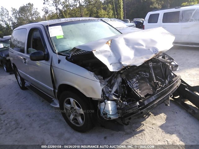 4N2ZN16T32D816547 - 2002 NISSAN QUEST SE SILVER photo 1