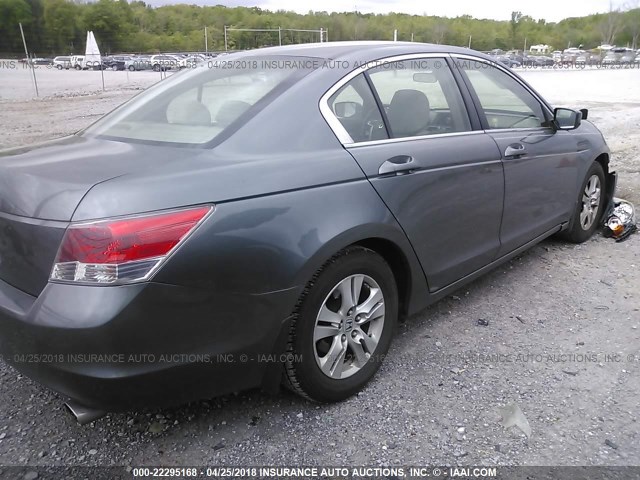 JHMCP26448C051296 - 2008 HONDA ACCORD LXP GRAY photo 4