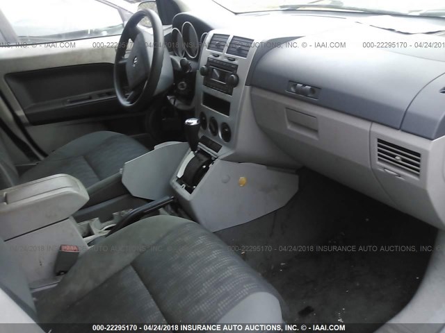 1B3HB48B37D305295 - 2007 DODGE CALIBER SXT SILVER photo 5