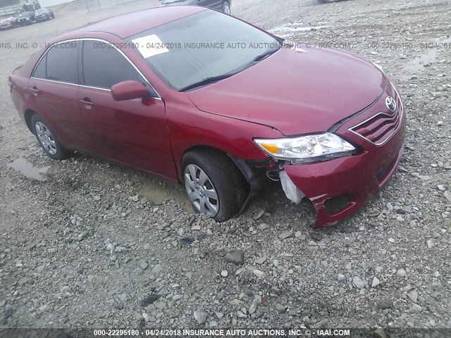 4T4BF3EKXAR001915 - 2010 TOYOTA CAMRY SE/LE/XLE RED photo 6