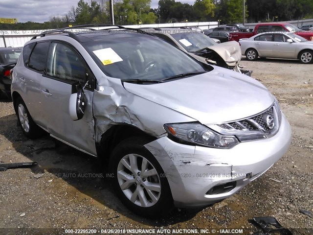 JN8AZ1MU5BW064388 - 2011 NISSAN MURANO S/SL/LE SILVER photo 1