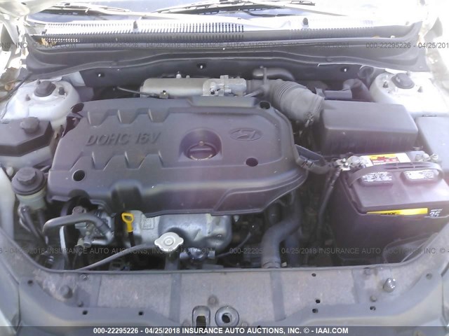 KMHCM36C09U129426 - 2009 HYUNDAI ACCENT GS SILVER photo 10