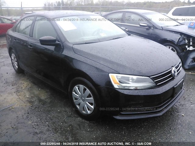 3VW267AJ1GM216872 - 2016 VOLKSWAGEN JETTA S BLACK photo 1