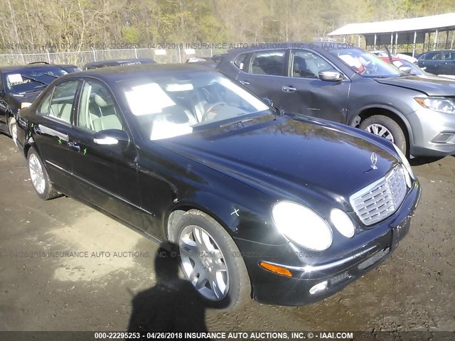 WDBUF70J03A148065 - 2003 MERCEDES-BENZ E 500 BLACK photo 1