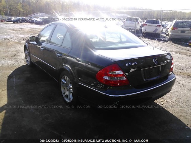 WDBUF70J03A148065 - 2003 MERCEDES-BENZ E 500 BLACK photo 3