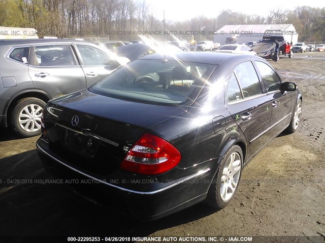 WDBUF70J03A148065 - 2003 MERCEDES-BENZ E 500 BLACK photo 4