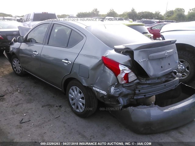 3N1CN7APXEL856227 - 2014 NISSAN VERSA S/S PLUS/SV/SL SILVER photo 3