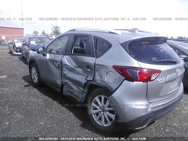 JM3KE4CYXE0350348 - 2014 MAZDA CX-5 TOURING SILVER photo 3