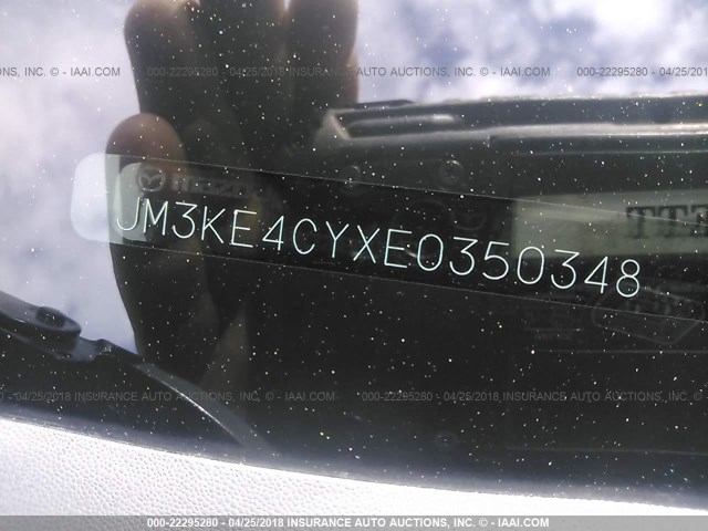 JM3KE4CYXE0350348 - 2014 MAZDA CX-5 TOURING SILVER photo 9