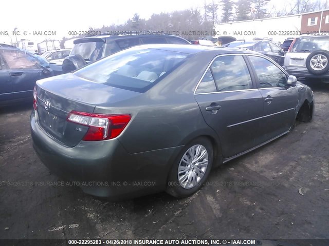 4T1BF1FK0CU575617 - 2012 TOYOTA CAMRY SE/LE/XLE 绿色 照片 4