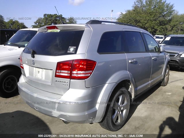 3D4PG5FV8AT110215 - 2010 DODGE JOURNEY SXT SILVER photo 4