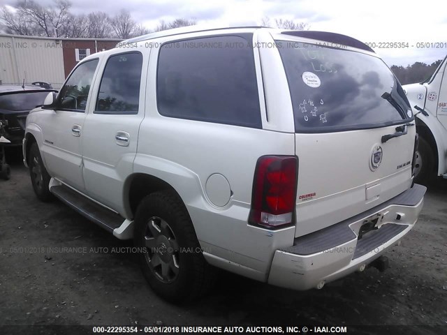1GYEK63N34R307023 - 2004 CADILLAC ESCALADE LUXURY თეთრი ფოტო 3