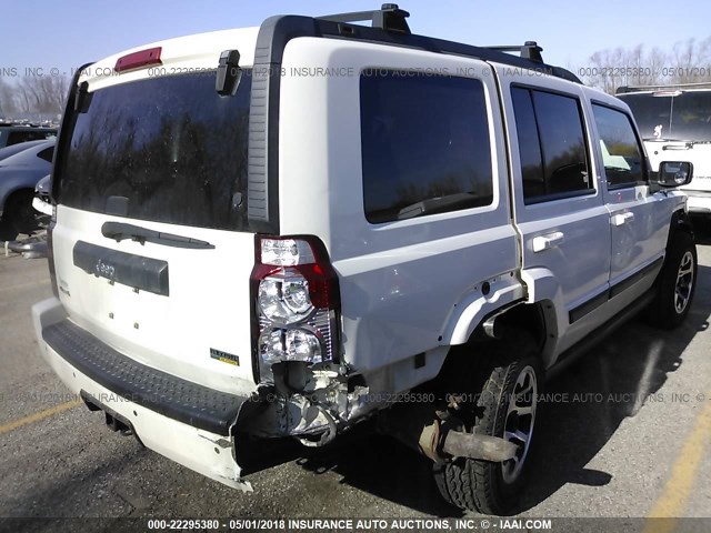 1J8HG48P89C502024 - 2009 JEEP COMMANDER SPORT WHITE photo 4