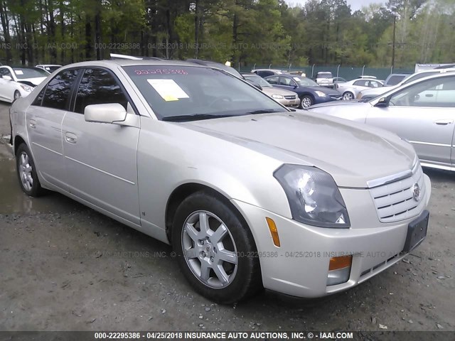 1G6DM57T270181490 - 2007 CADILLAC CTS Champagne photo 1