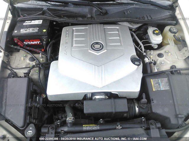 1G6DM57T270181490 - 2007 CADILLAC CTS Champagne photo 10