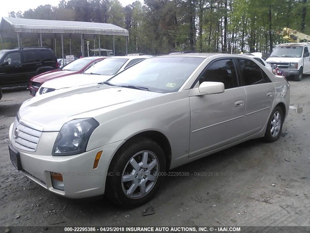 1G6DM57T270181490 - 2007 CADILLAC CTS Champagne photo 2