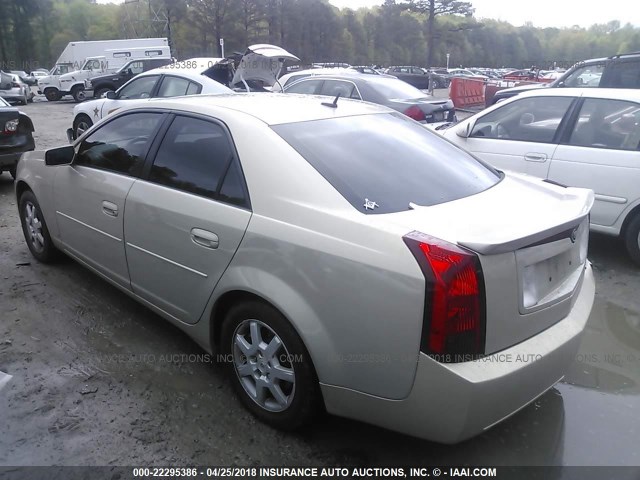 1G6DM57T270181490 - 2007 CADILLAC CTS Champagne photo 3