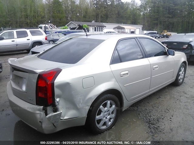 1G6DM57T270181490 - 2007 CADILLAC CTS Champagne photo 4