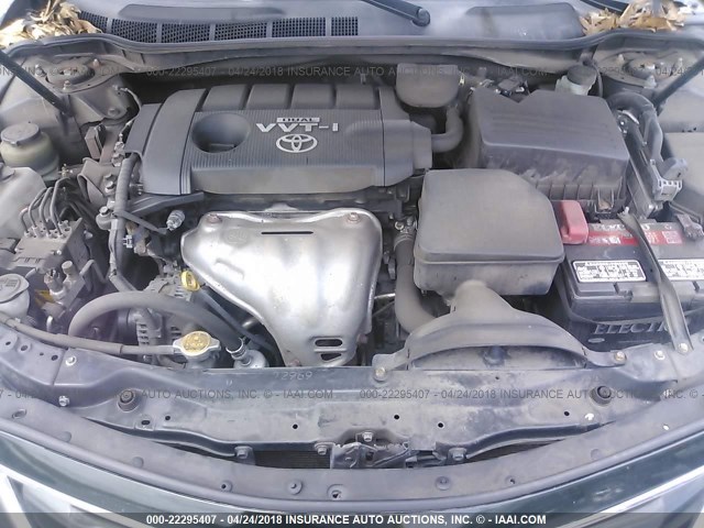 JTNBF3EK2A3000919 - 2010 TOYOTA CAMRY SE/LE/XLE GREEN photo 10