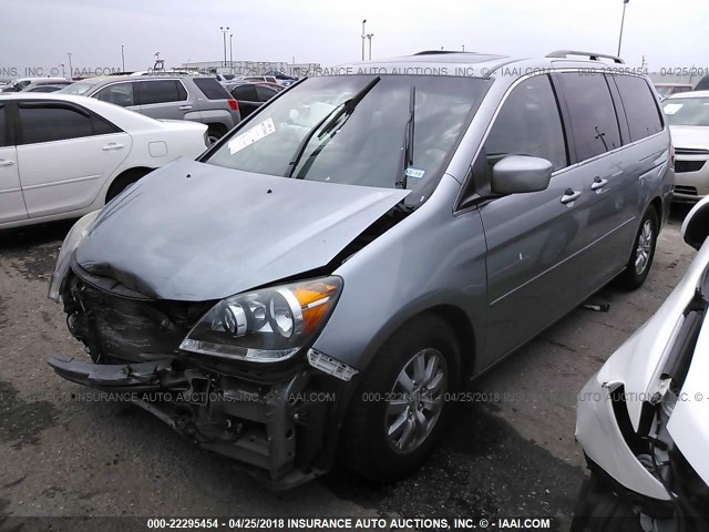 5FNRL38608B031495 - 2008 HONDA ODYSSEY EXL SILVER photo 2