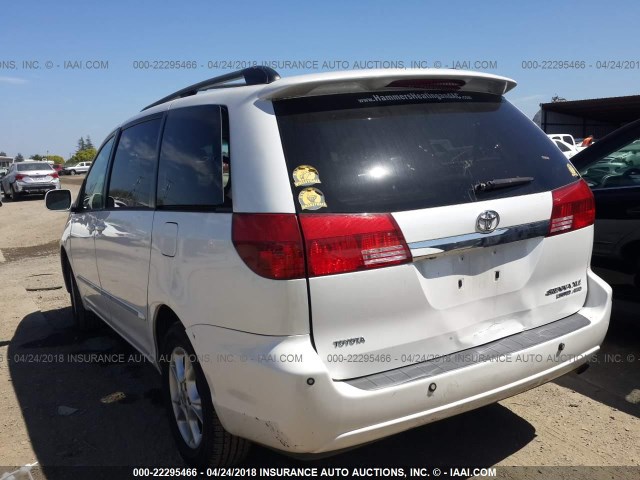 5TDBA22C44S020747 - 2004 TOYOTA SIENNA XLE/XLE LIMITED WHITE photo 3