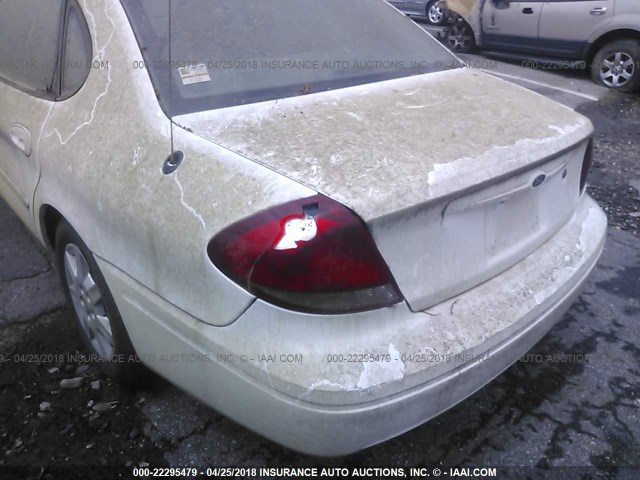 1FAFP52U74A152172 - 2004 FORD TAURUS LX WHITE photo 6