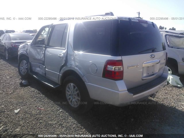 1FMJU1H56DEF21971 - 2013 FORD EXPEDITION XLT/KING RANCH SILVER photo 3