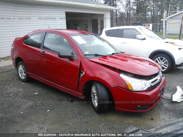 1FAHP33N78W159166 - 2008 FORD FOCUS SE/SEL/SES RED photo 1