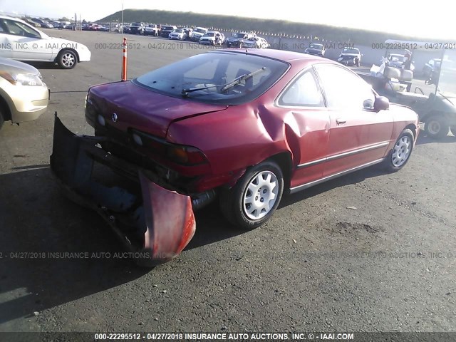 JH4DC4356RS022981 - 1994 ACURA INTEGRA LS RED photo 4
