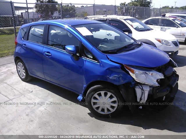 3N1CE2CPXFL378375 - 2015 NISSAN VERSA NOTE S/S PLUS/SV/SL/SR BLUE photo 1