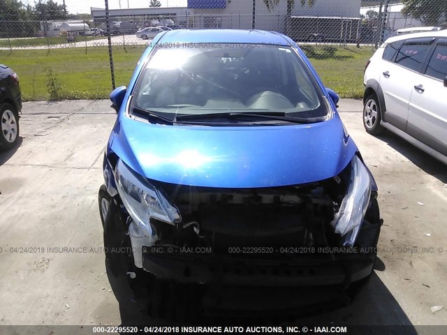 3N1CE2CPXFL378375 - 2015 NISSAN VERSA NOTE S/S PLUS/SV/SL/SR BLUE photo 6