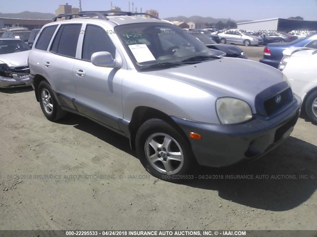 KM8SC13D32U223368 - 2002 HYUNDAI SANTA FE GLS/LX SILVER photo 1