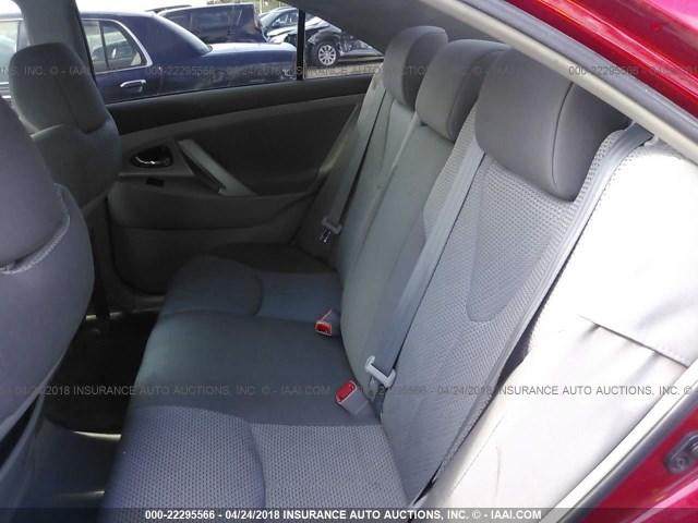 4T1BK46K88U062698 - 2008 TOYOTA CAMRY LE/XLE/SE წითელი ფოტო 8