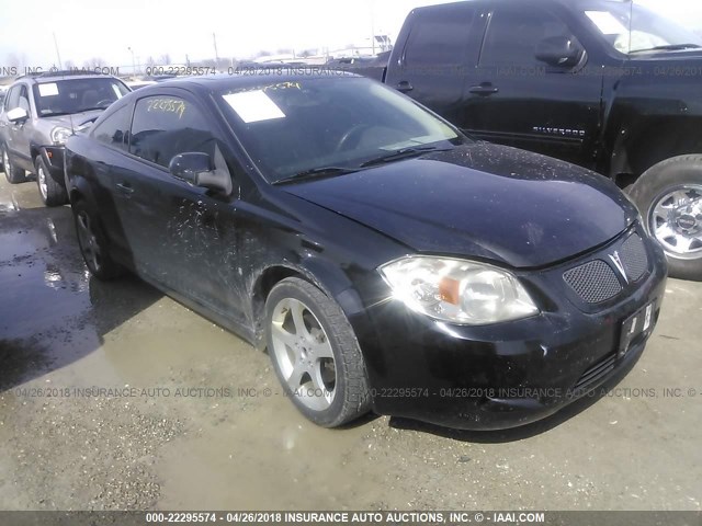 1G2AN18B887231060 - 2008 PONTIAC G5 GT BLACK photo 1