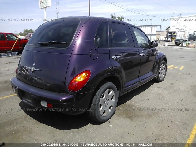 3C4FY58B25T619344 - 2005 CHRYSLER PT CRUISER TOURING PURPLE photo 4