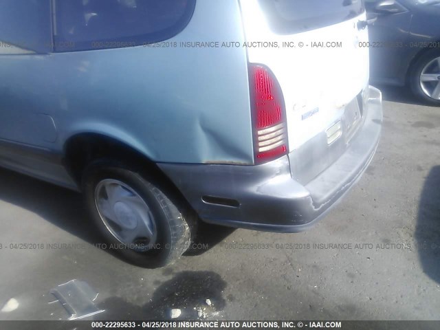 4N2DN11W0RD838639 - 1994 NISSAN QUEST XE/GXE BLUE photo 6